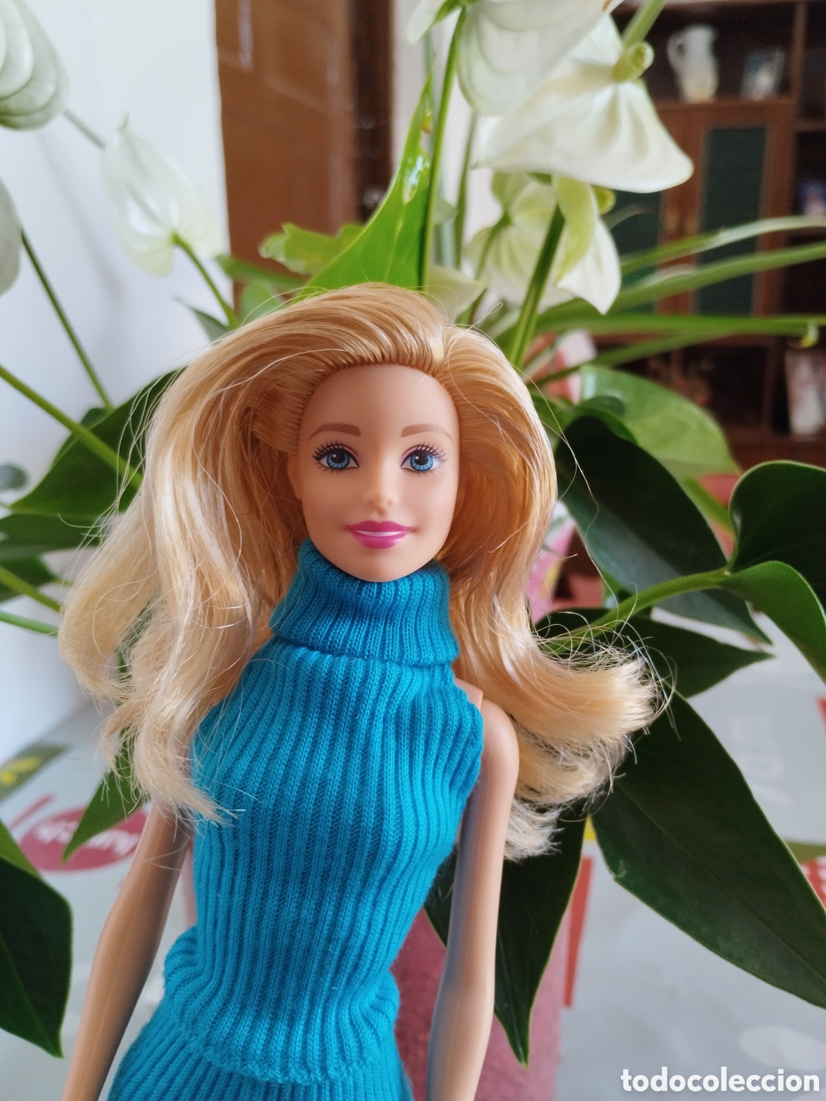 Barbie y Ken: Barbie con vestido azul - Foto 2