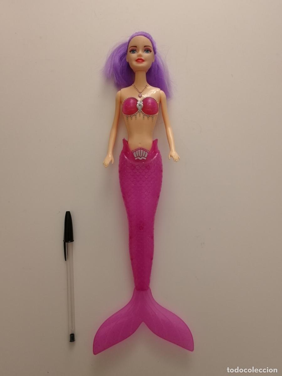 Barbie y Ken: MU&Ntilde;ECA SIRENA CON LUZ - TIPO BARBIE - Foto 1