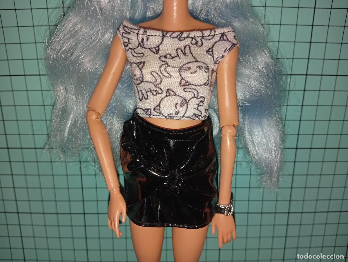Barbie y Ken: Mu&ntilde;eca Barbie extra Deluxe pelo azul - Foto 4