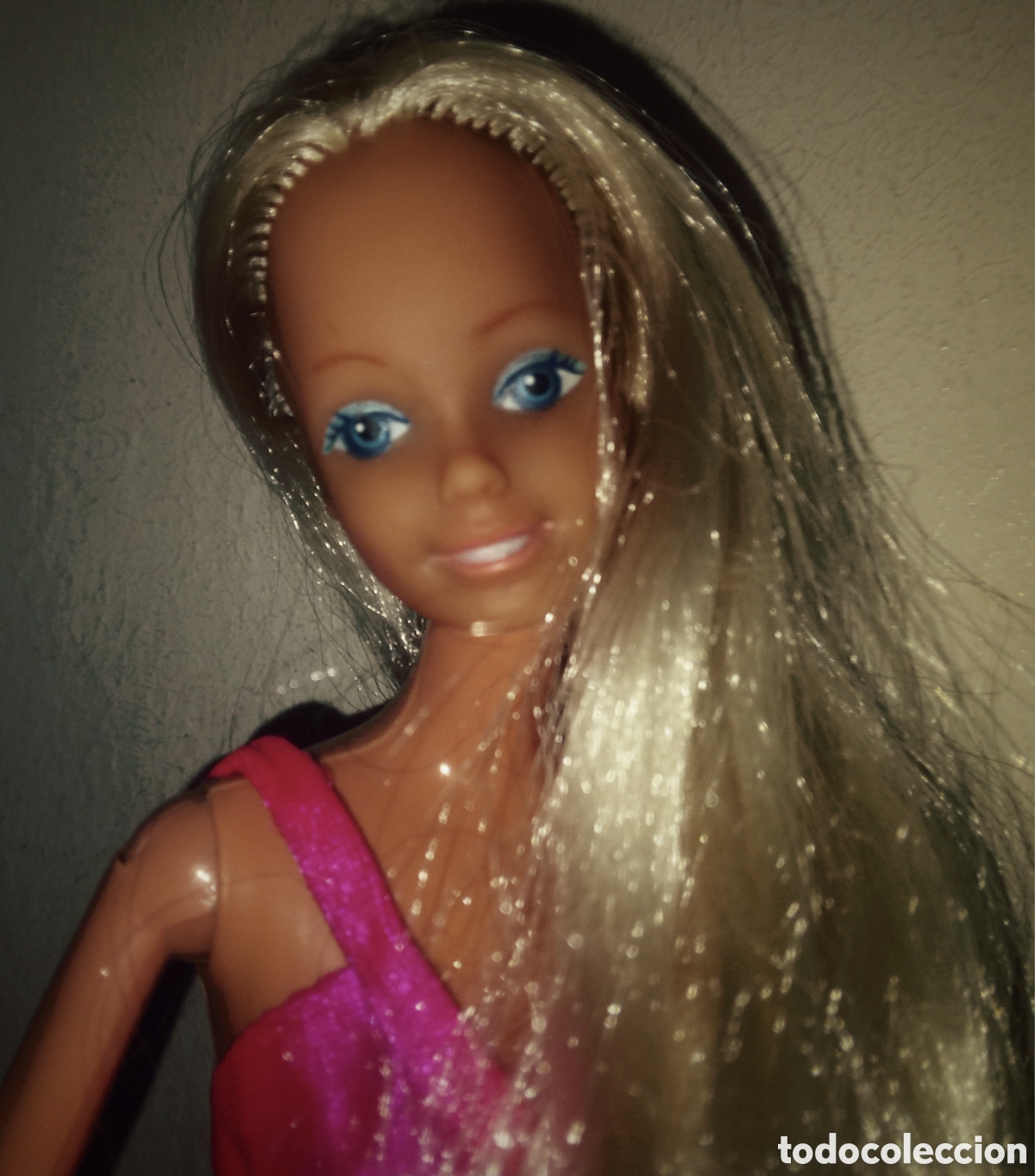 Barbie et Ken: BARBIE TRENZADO MAGICO DE CONGOST MARCADA MATTEL-SPAIN CON VESTIDO HOLLYWOOD ORIGINAL SUPERSTAR 1978