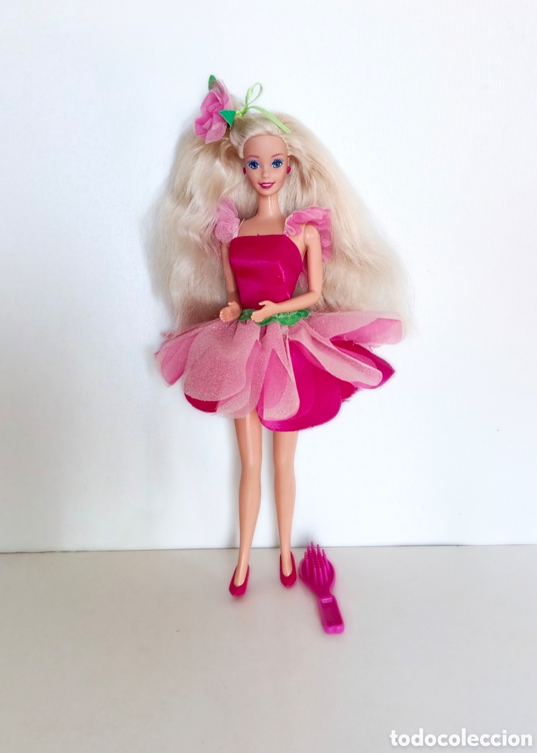 Barbie y Ken: Barbie Party Changes 1992 a&ntilde;os 90 rosas flor