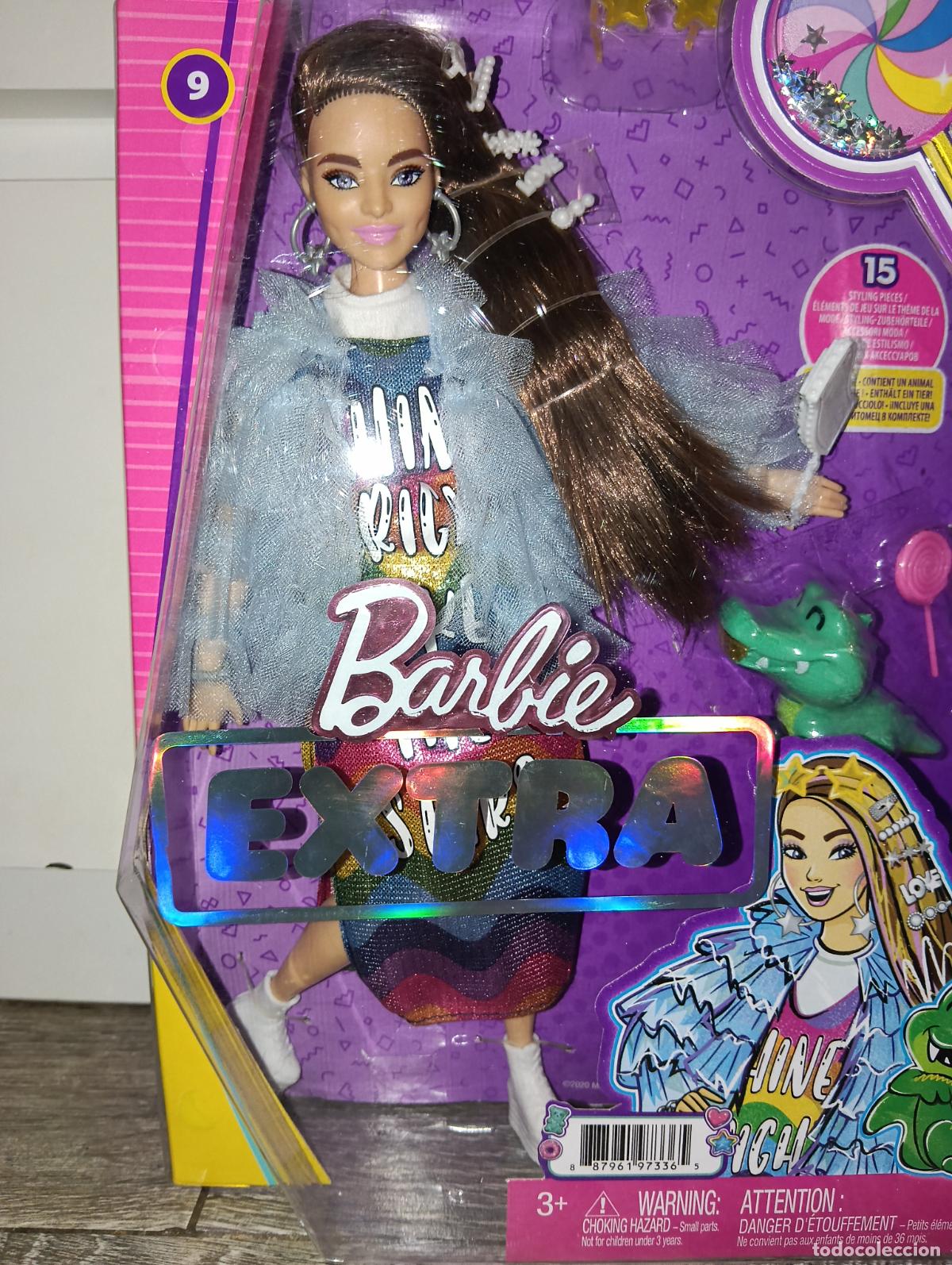Barbie y Ken: Mu&ntilde;eca Barbie extra nueva en caja - Foto 2