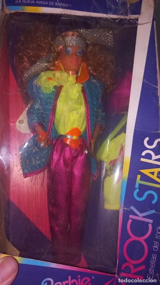 Barbie y Ken: Preciosa mu&ntilde;eca Barbie Rock Stars Diva, Barbie and the Rockers - Mattel - 1986 - Made in Spain