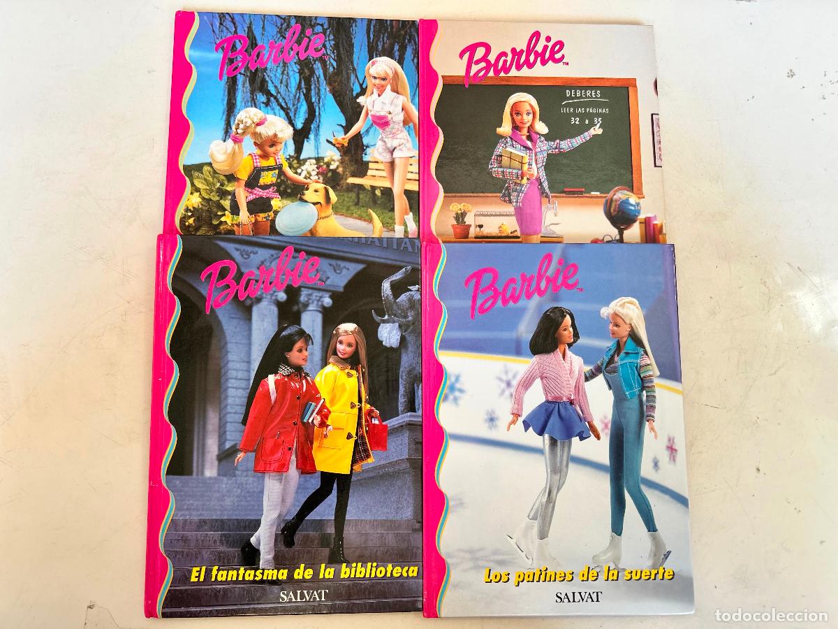 Barbie y Ken: 4x LIBRO BARBIE-SALVAT 2000-MI MEJOR AMIGO-PROYECTO PLANETA-FANTASMA BIBLIOTECA-PATINES SUERTE