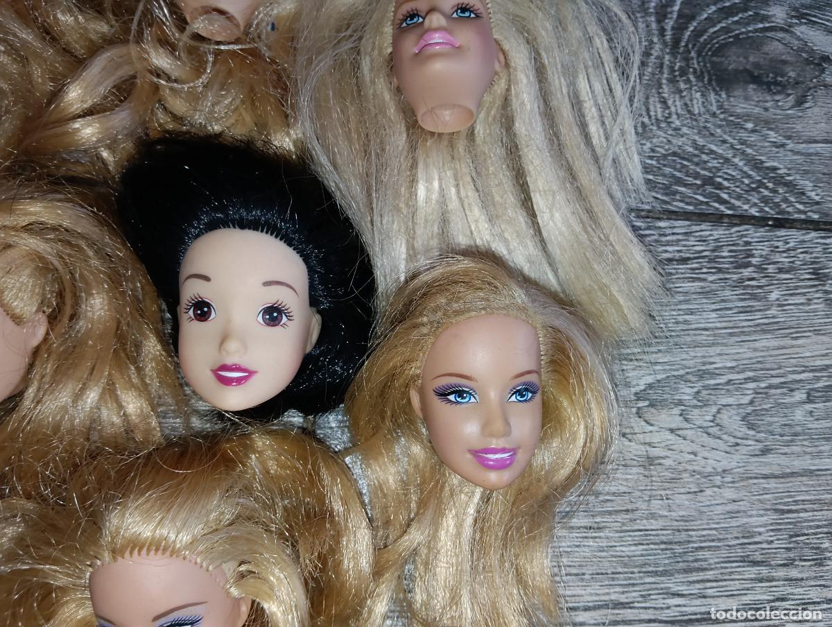 Barbie y Ken: Lote de cabezas de mu&ntilde;ecas Barbie - Foto 5