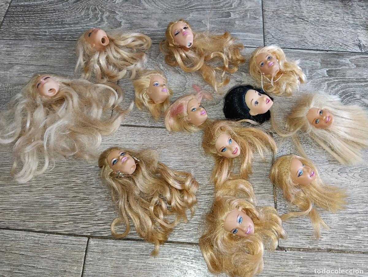 Barbie y Ken: Lote de cabezas de mu&ntilde;ecas Barbie - Foto 7