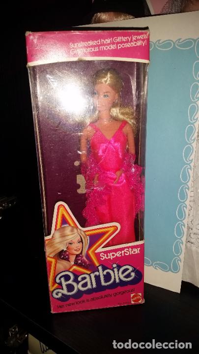Barbie y Ken: Barbie superstar nueva en su caja a&ntilde;os 70 no repro