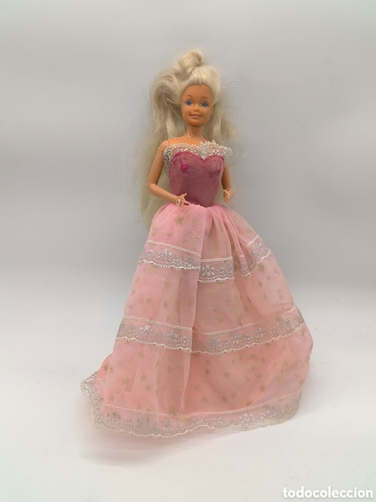 Barbie y Ken: Barbie Dream Glow Mattel vestido rosa princesa mu&ntilde;eca vintage