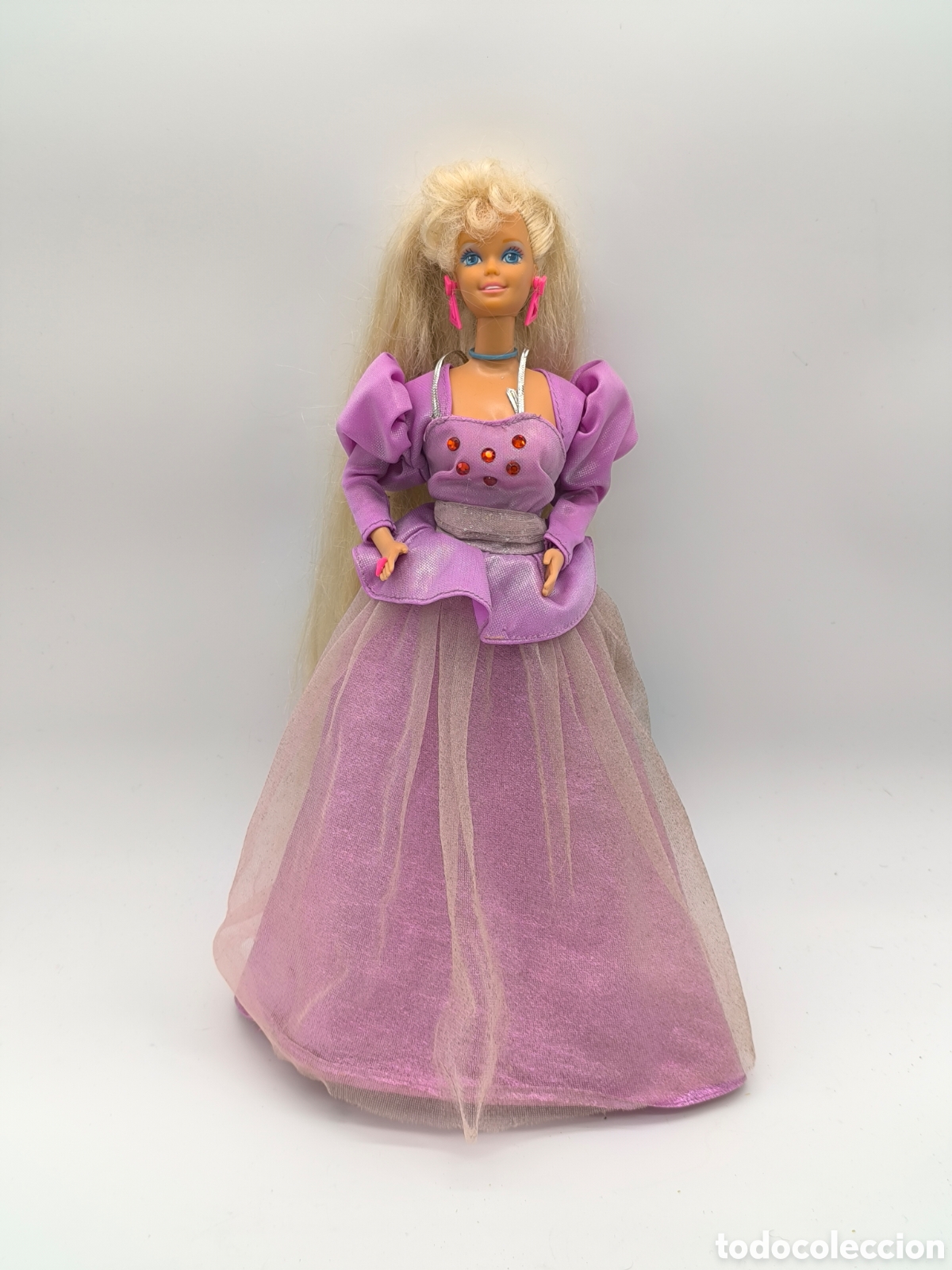 Barbie y Ken: Barbie Sparkle Eyes 1976 Mattel vestido rosa vintage original