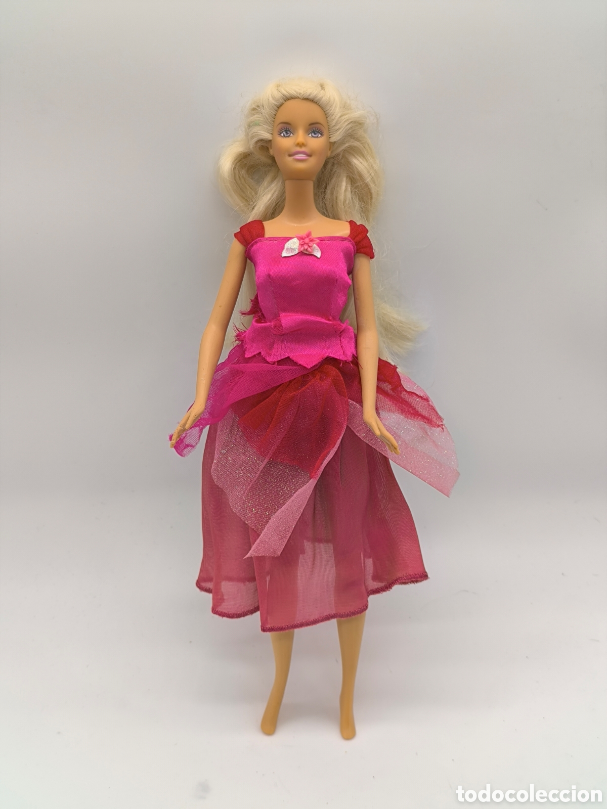 Barbie y Ken: Barbie princesa vestido rosa vintage Mattel mu&ntilde;eca original