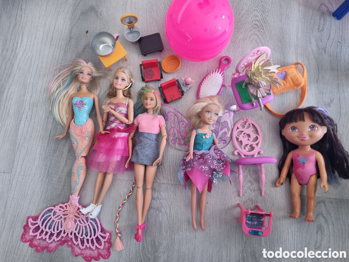 Barbie y Ken: Lote barbies mattel y complementos