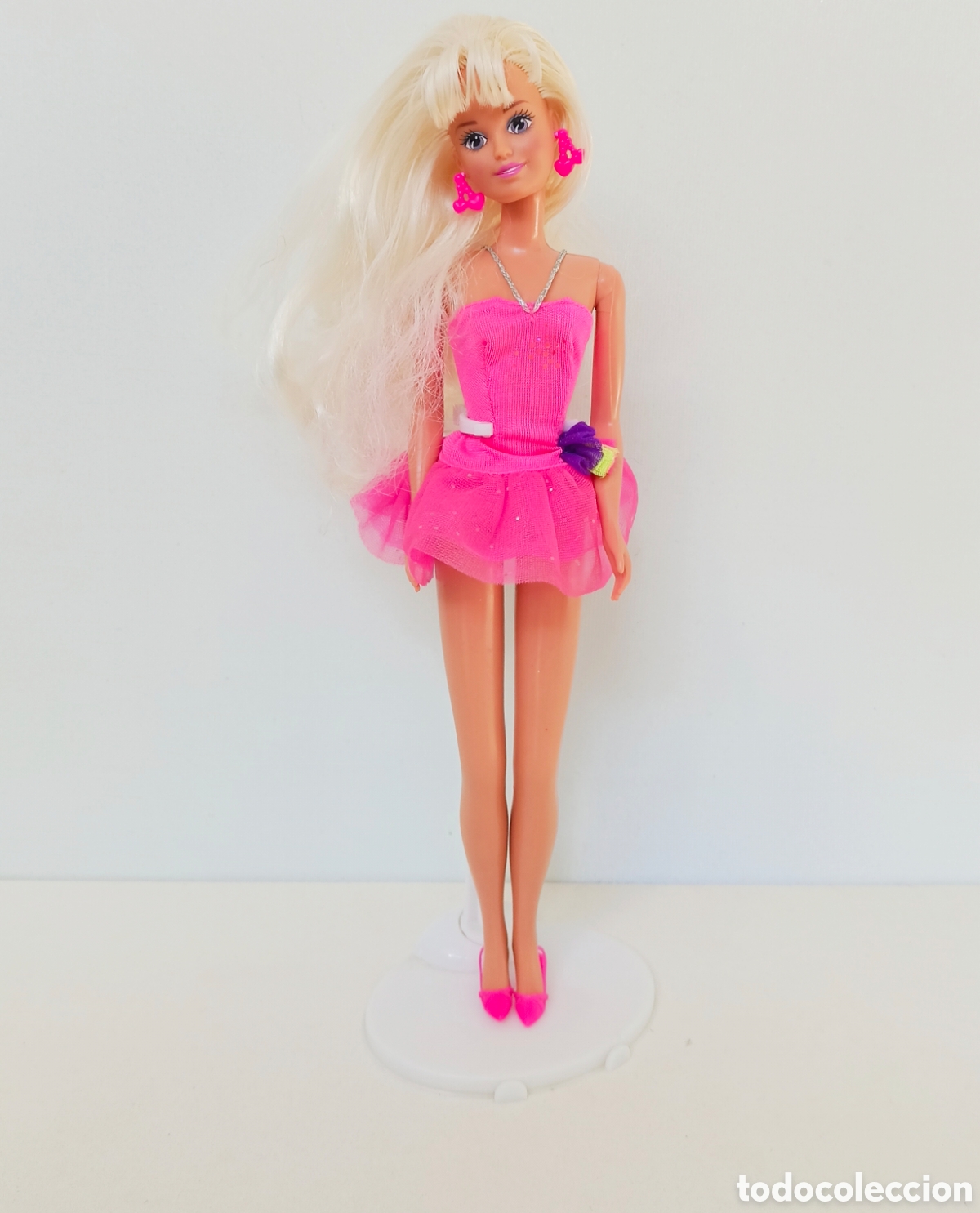 Barbie y Ken: Sindy I Love Make up 1994 #18425 con vestido rosa fucsia y zapatos Hasbro a&ntilde;os 90 Barbie