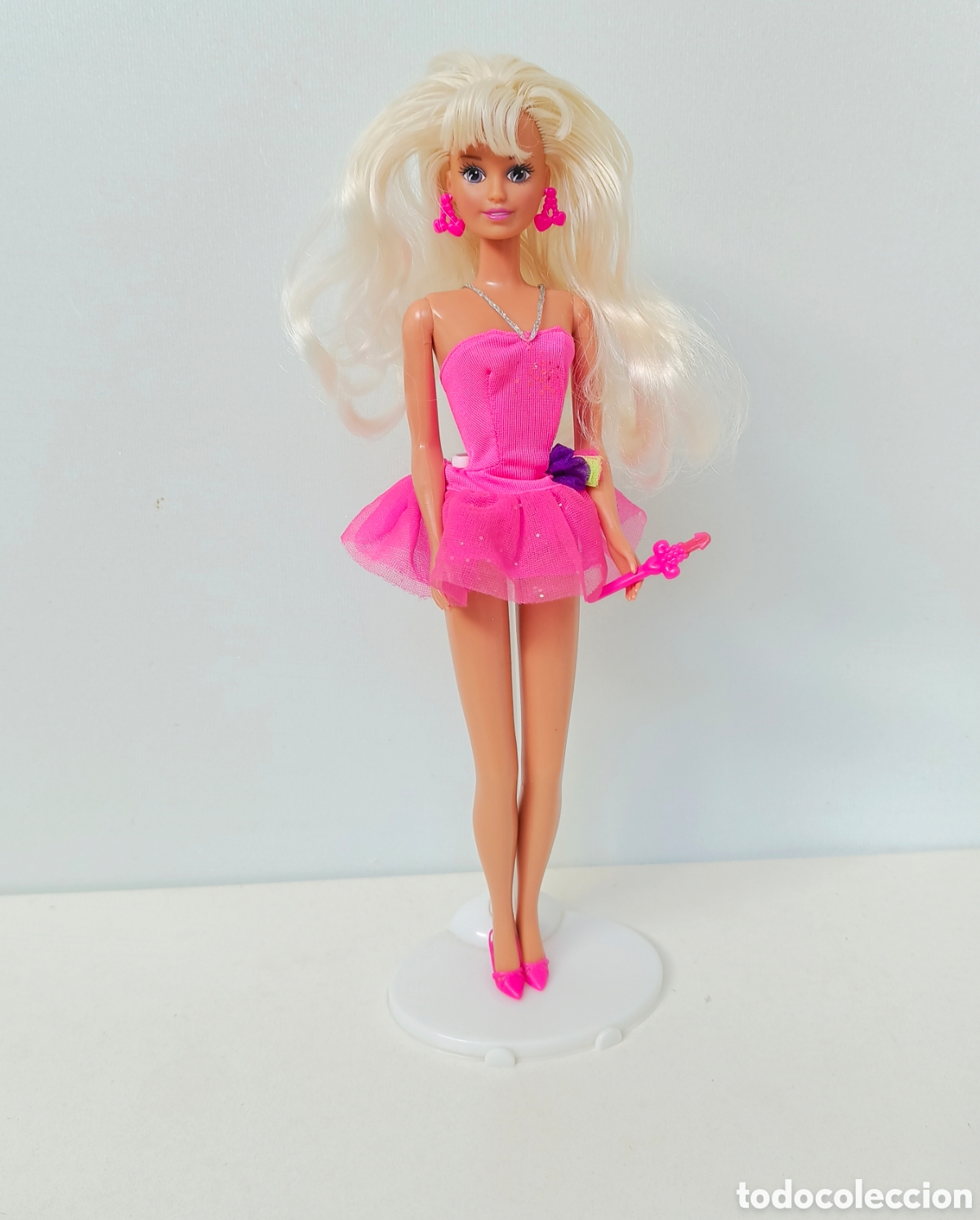 Barbie y Ken: Sindy I Love Make up 1994 #18425 con vestido rosa fucsia y zapatos Hasbro a&ntilde;os 90 Barbie