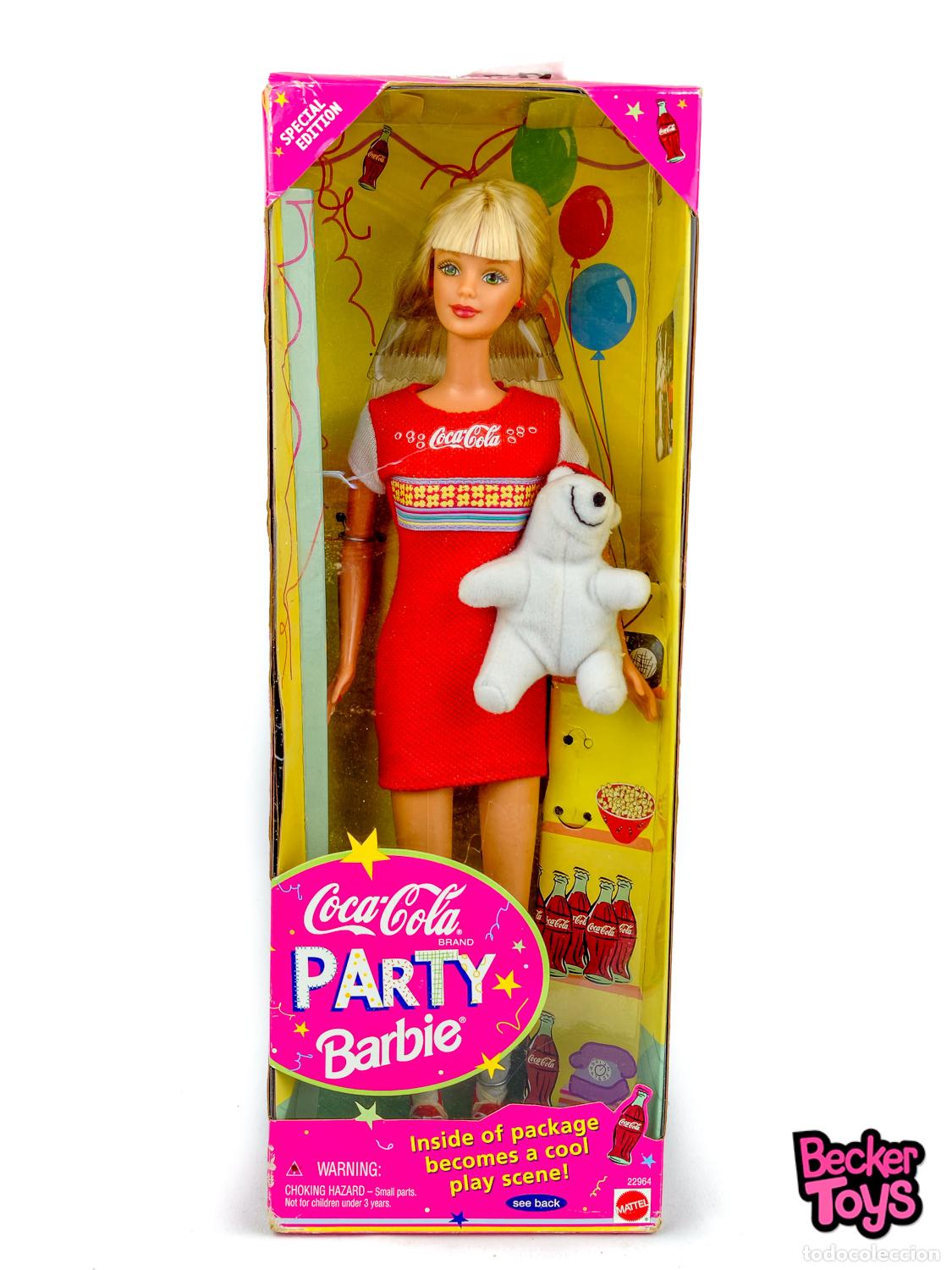 Barbie e Ken: Barbie Coca Cola Party de 1998 - Mattel