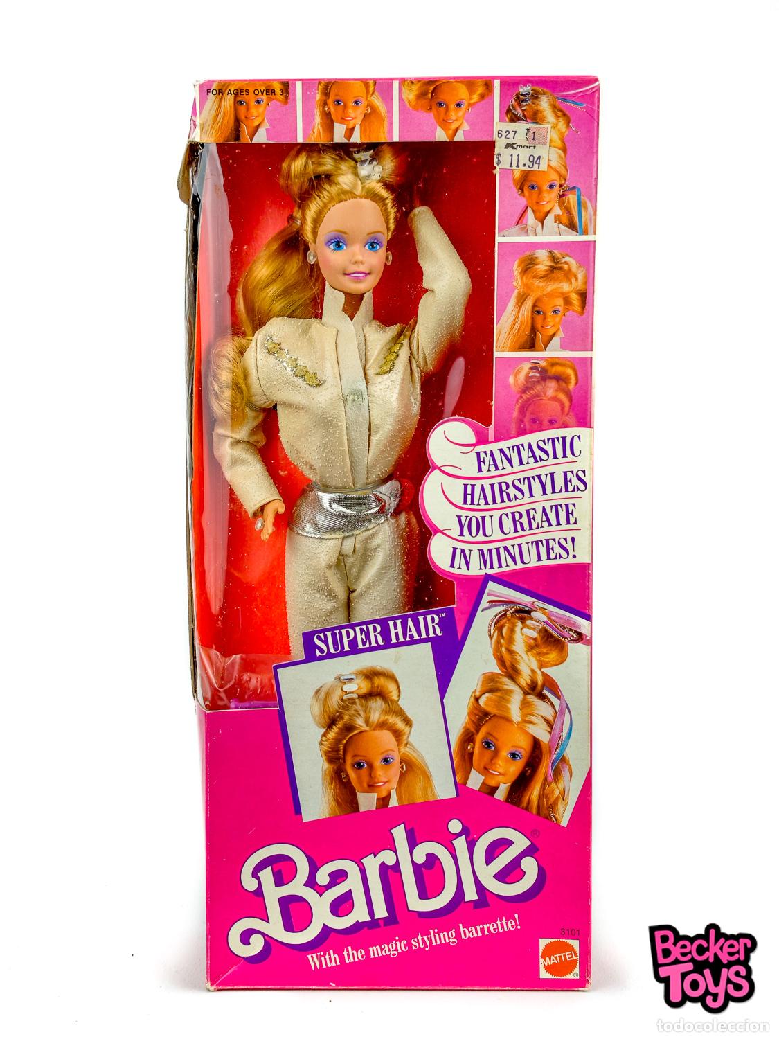 Barbie und Ken: Barbie Super Hair de 1986 - Mattel