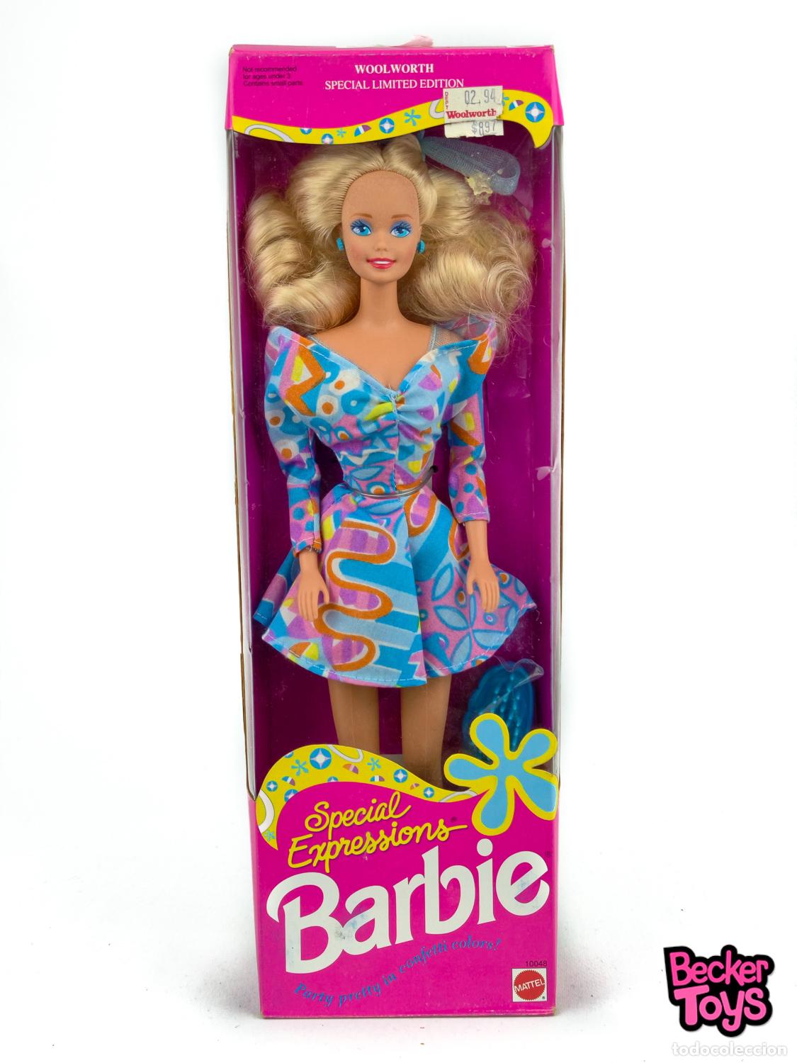 Barbie y Ken: Barbie Special Expressions Azul de 1992 - Mattel