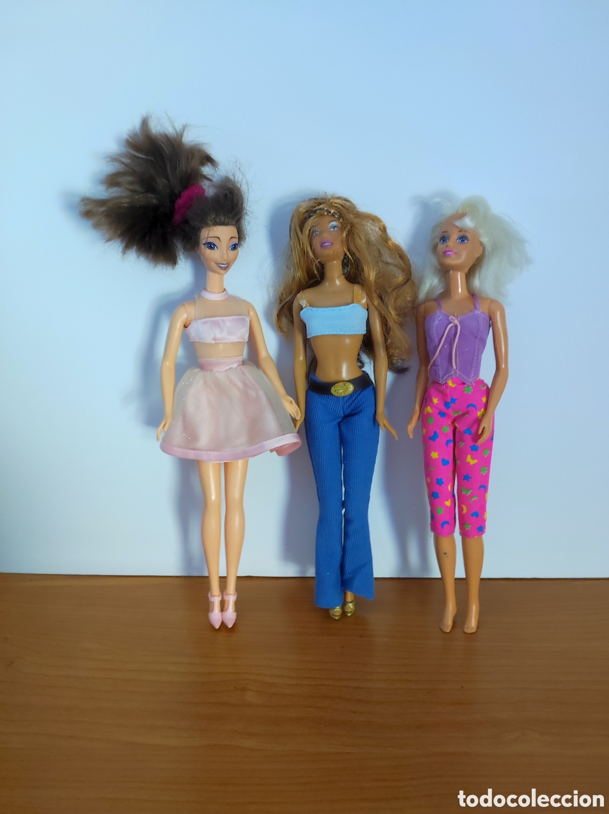 Barbie y Ken: Lote de 3 mu&ntilde;ecas Barbie de los a&ntilde;os 90.