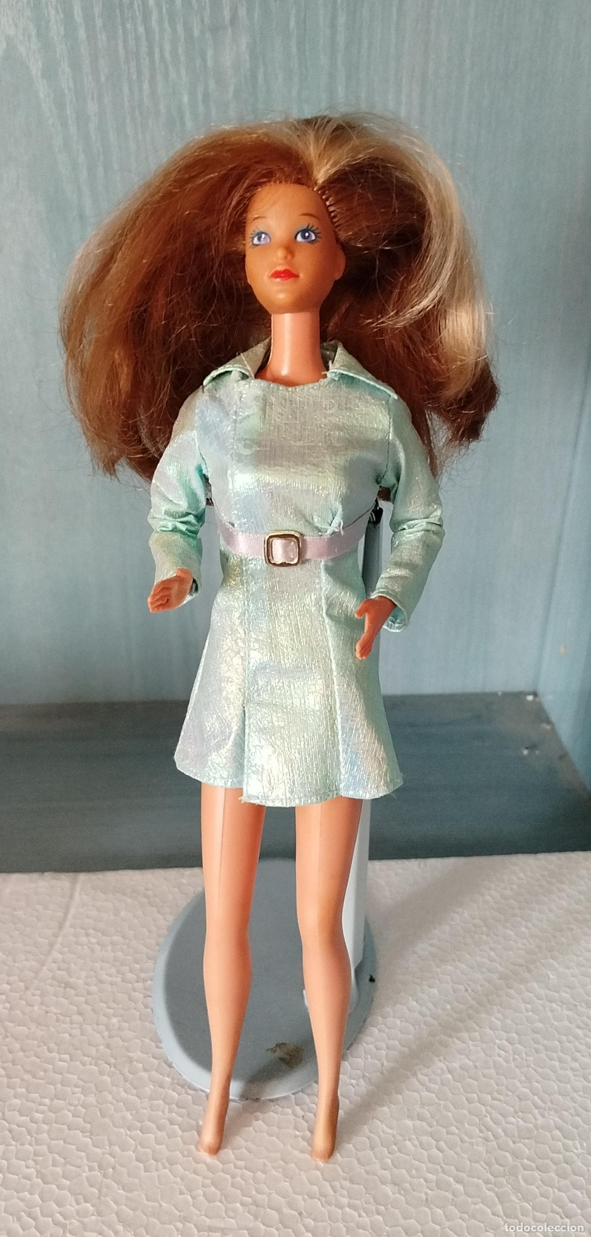 Barbie and Ken: MU&Ntilde;ECA BARBIE MORENA MECHAS RUBIA, MARCA MATTEL INC 1966 SPAIN Y NUCA MATTEL INC 1986