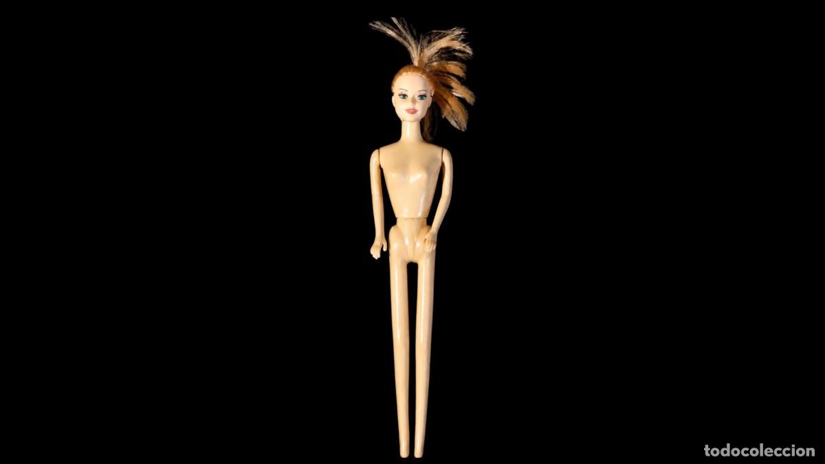 Barbie y Ken: MU&Ntilde;ECA FASHION 28 CM CON COCHECITO BEB&Eacute; LILA &middot; ARTICULADA &middot; PELO RUBIO &middot; A&Ntilde;OS 90 &middot; JUGUETE VINTAGE