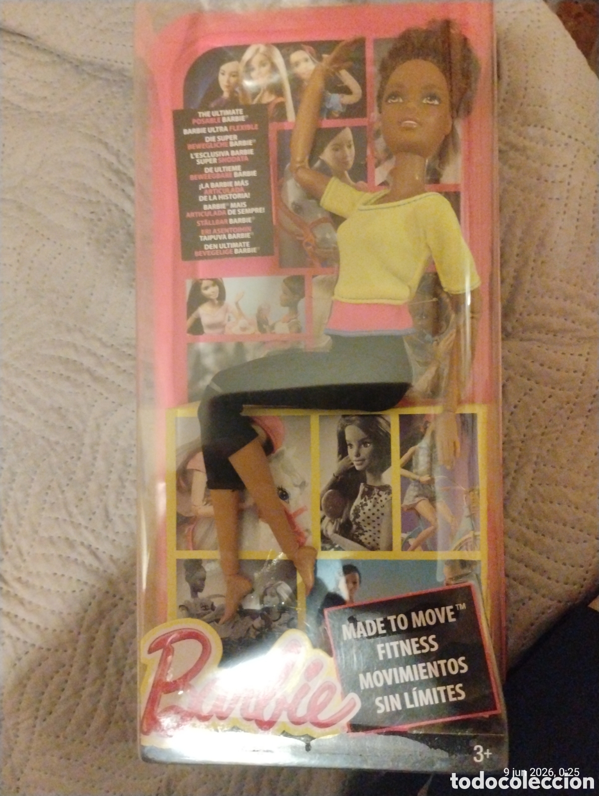 Barbie and Ken: Barbie Made to Move Asha Top Amarillo DHL83 (2016) - Nueva en caja / NRFB