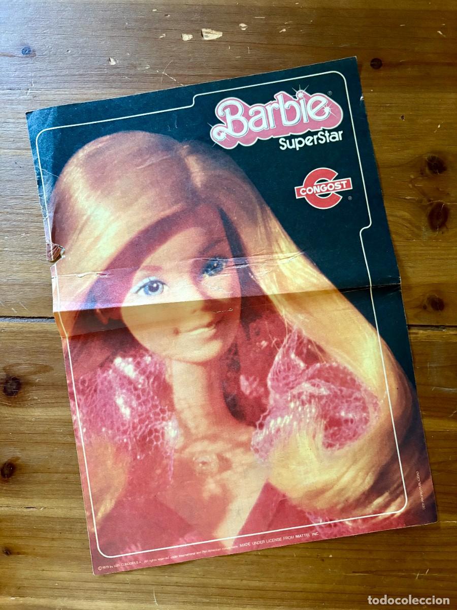 Barbie y Ken: POSTER ORIGINAL DE BARBIE SUPERSTAR CONGOST MATTEL A&Ntilde;O 1979 MEDIDA 26X36 CENT&Iacute;METROS