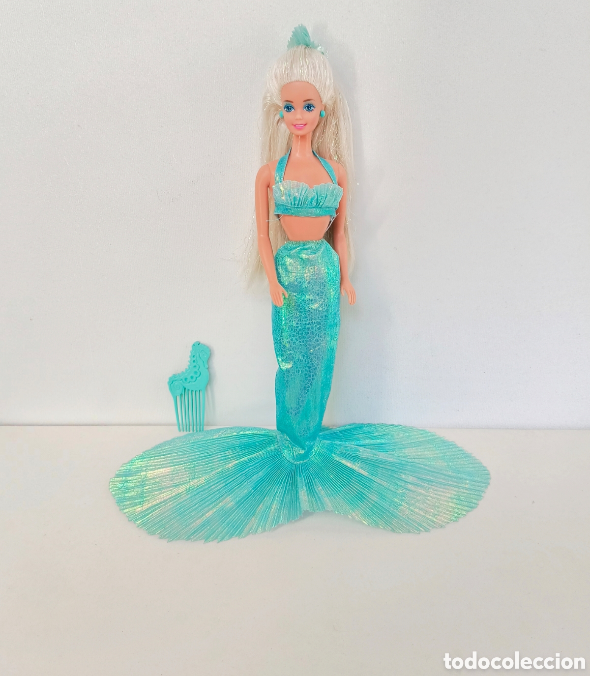 Barbie y Ken: Barbie Mermaid sirena m&aacute;gica 1991 a&ntilde;os 90 azul