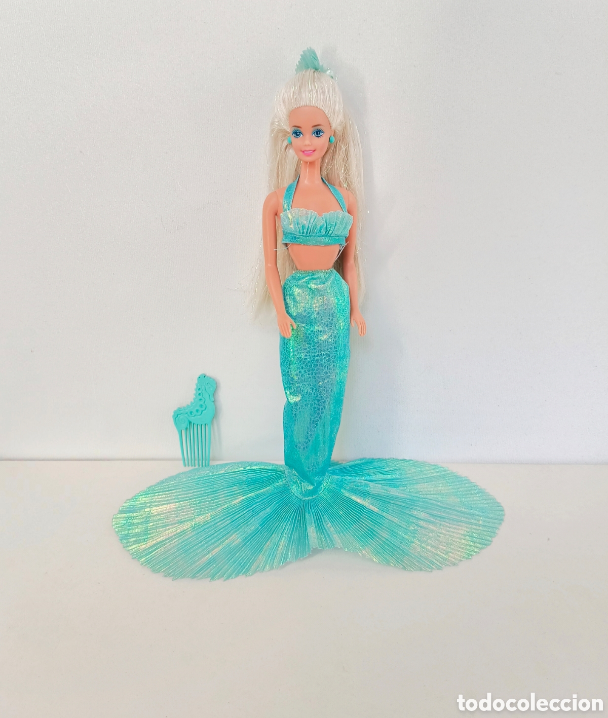 Barbie y Ken: Barbie Mermaid sirena m&aacute;gica 1991 a&ntilde;os 90 azul