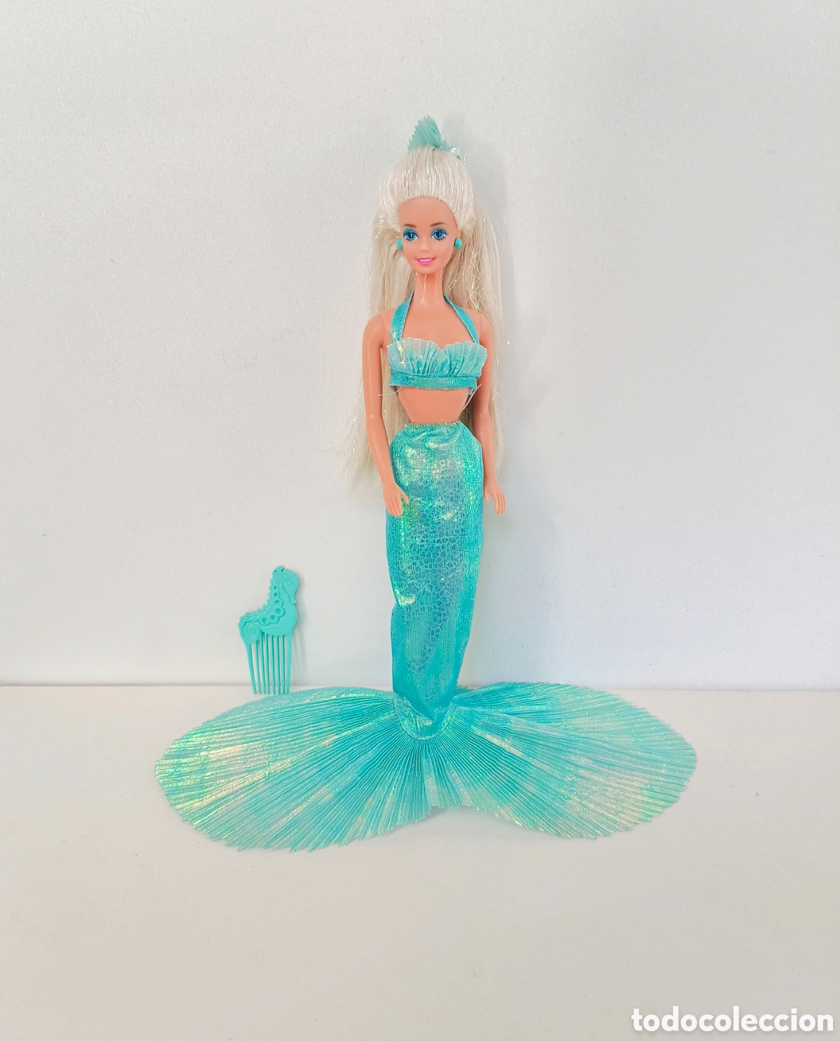 Barbie y Ken: Barbie Mermaid sirena m&aacute;gica 1991 a&ntilde;os 90 azul