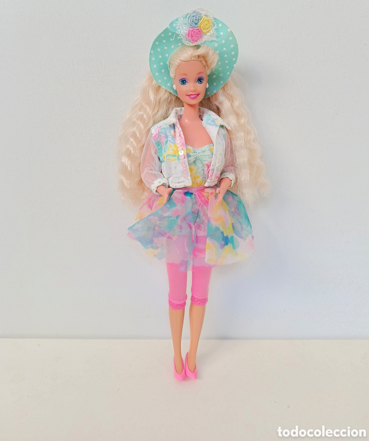 Barbie and Ken: Barbie Teen Talk 1992 conjunto rosa y turquesa a&ntilde;os 90