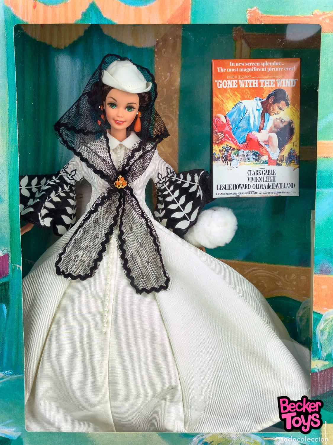 Barbie y Ken: Barbie Scarlett O'Hara Vestido Blanco de 1994 - Mattel