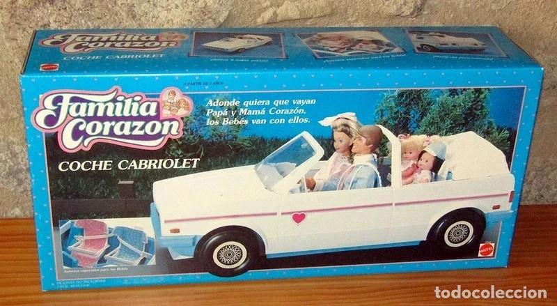 Barbie y Ken: ANTIGUO COCHE CABRIOLET DE LA FAMILIA CORAZ&Oacute;N - MATTEL ESPA&Ntilde;A - NUEVO Y EN SU CAJA