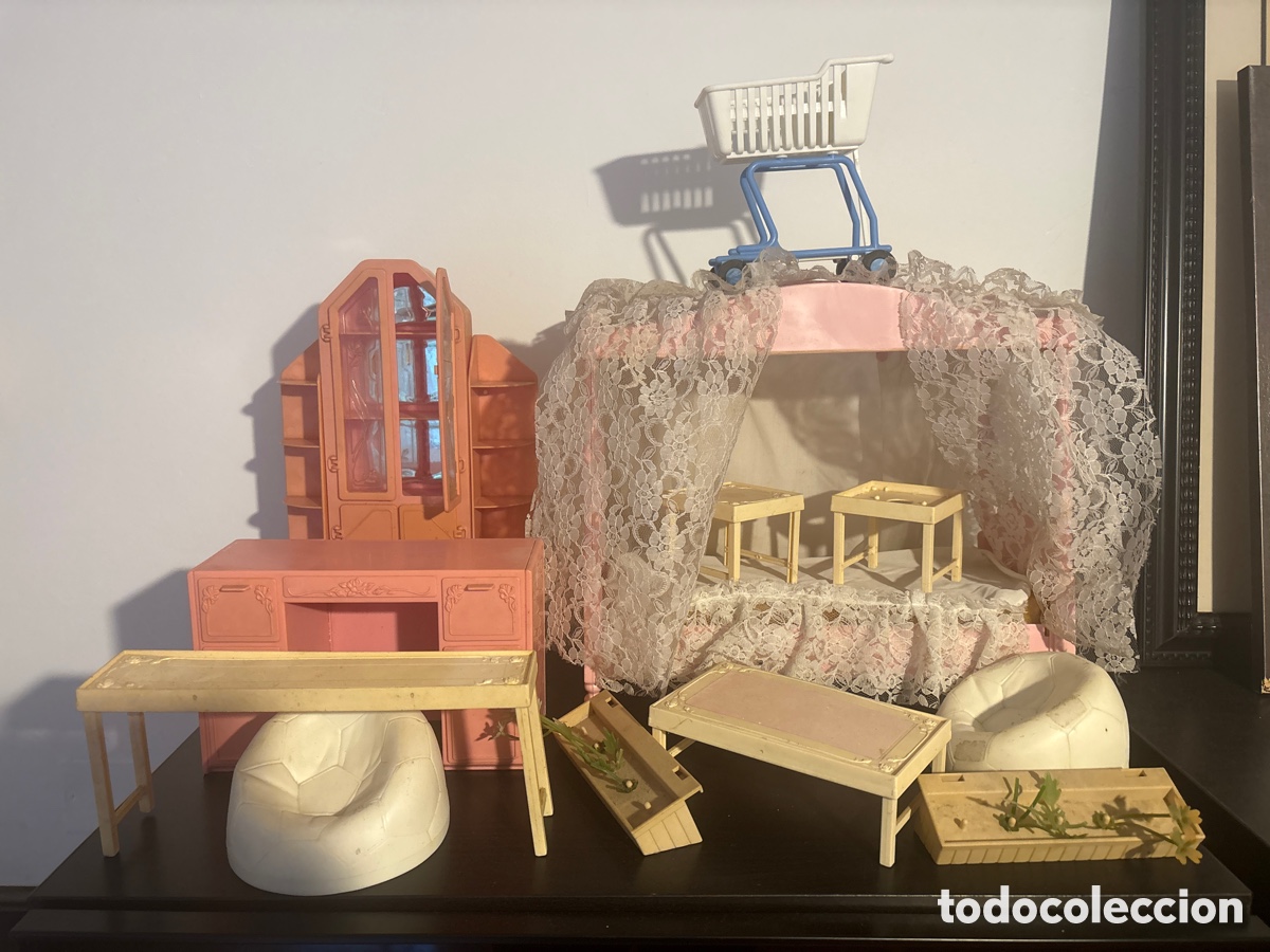 Barbie y Ken: Lote accesorios y mobiliario Barbie Mattel a&ntilde;os 80