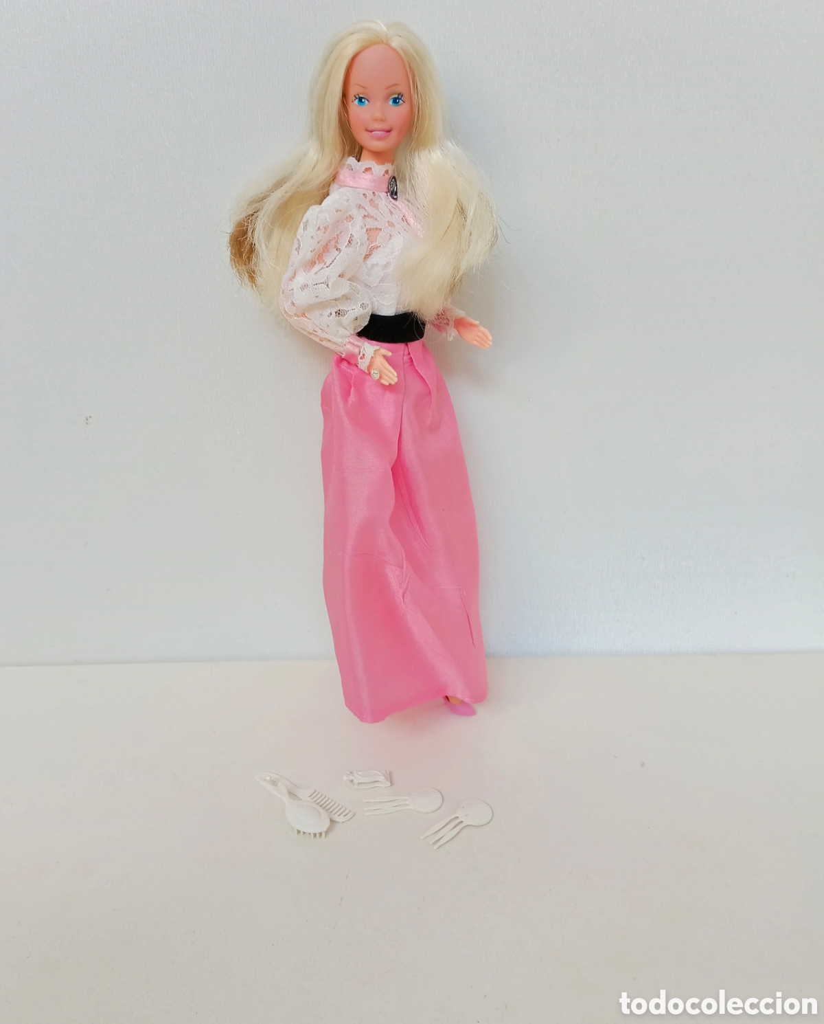 Barbie y Ken: Barbie Angel Face 1982 cara de angel con vestido, zapatos y accesorios a&ntilde;os 80 Spain congost