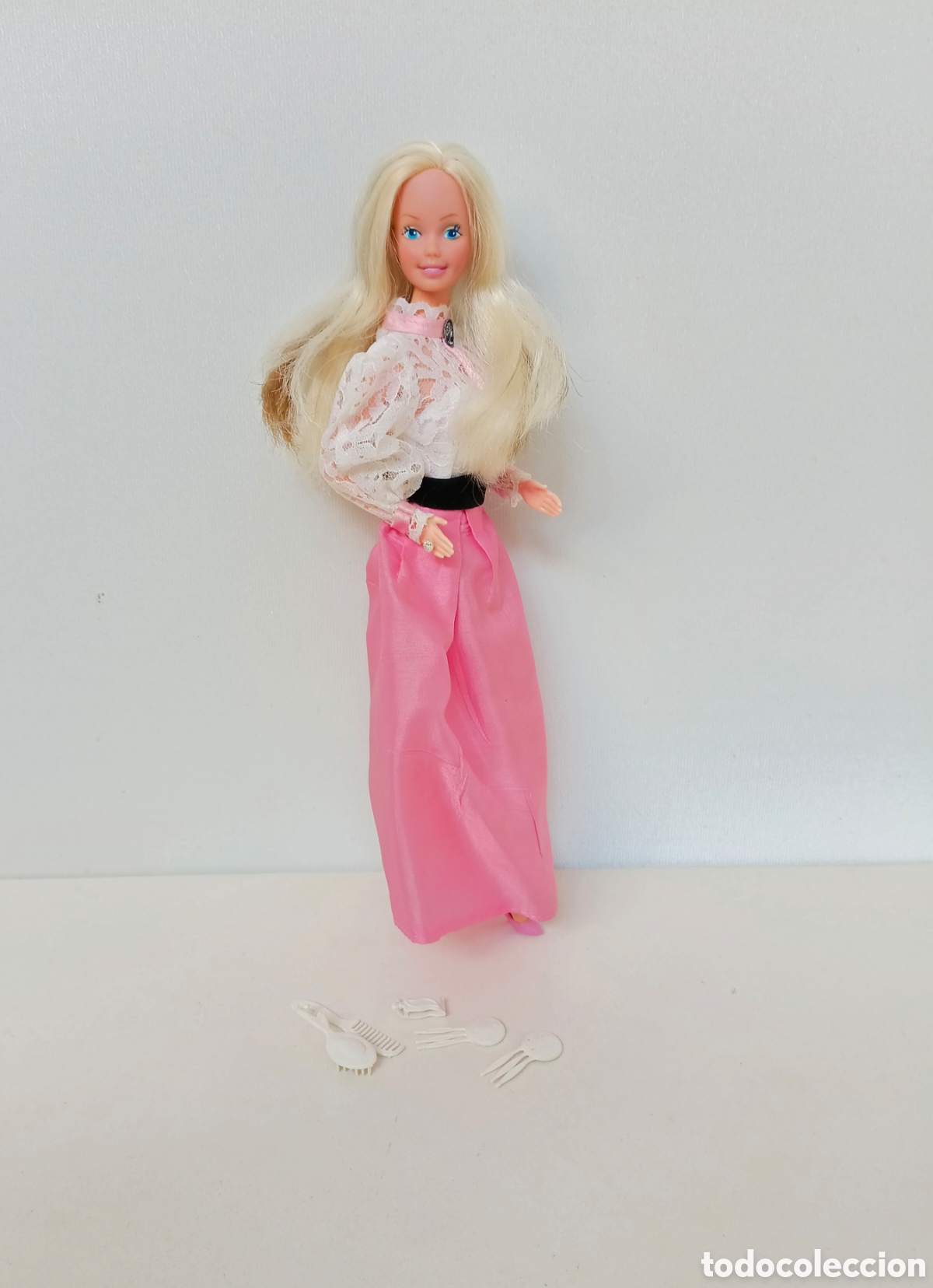 Barbie y Ken: Barbie Angel Face 1982 cara de angel con vestido, zapatos y accesorios a&ntilde;os 80 Spain congost