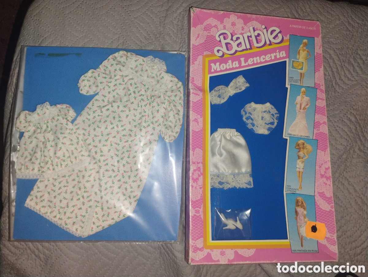 Barbie y Ken: &diams;Lote Bl&iacute;sters Vintage Mattel 1988: Barbie Moda Lencer&iacute;a + Familia Coraz&oacute;n (Nuevos)
