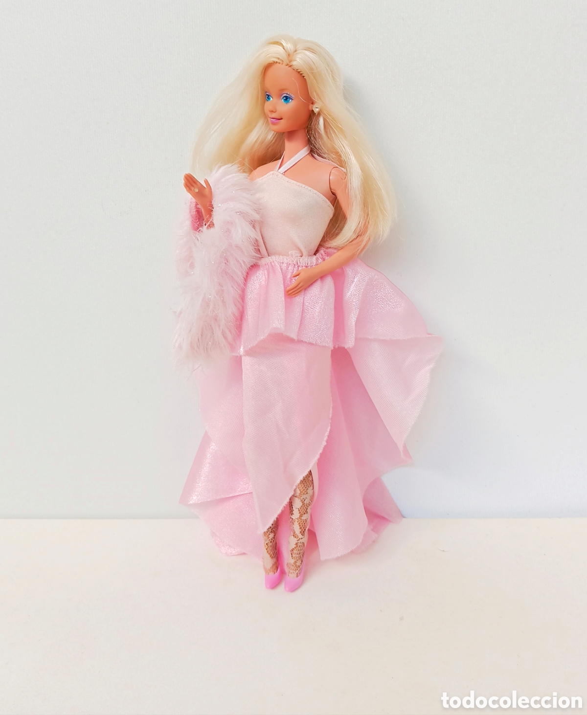 Barbie y Ken: Barbie Party Pink 1987 Spain con ropa a&ntilde;os 80 Festival Rosa