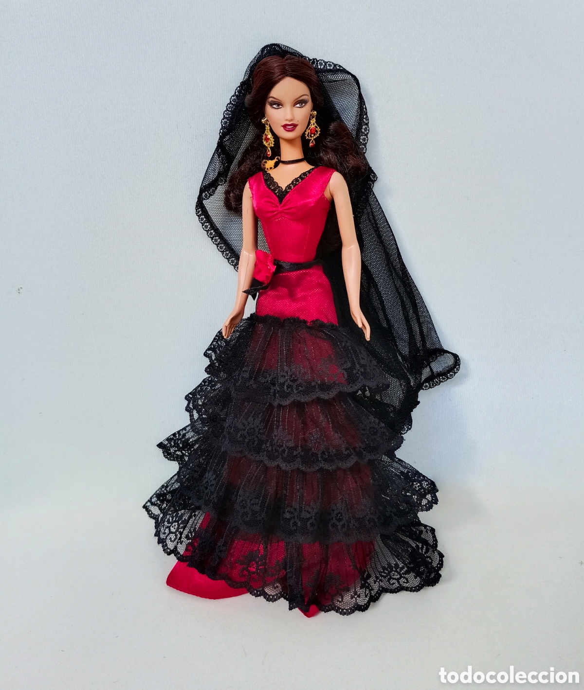 Barbie y Ken: Barbie Espa&ntilde;a Dolls of the World Spain 2007 flamenca mantilla Mu&ntilde;ecas del Mundo