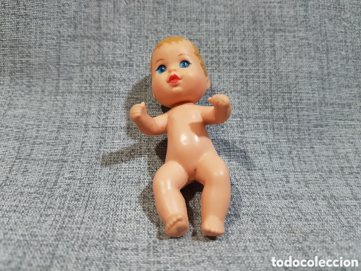 Barbie y Ken: BARBIE BEB&Eacute; MATTEL A&Ntilde;O 1973 ALTURA 7 CENT&Iacute;METROS