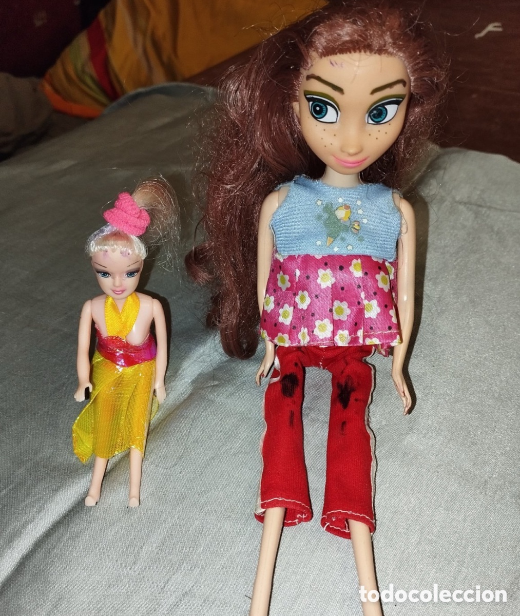 Barbie y Ken: Lote 2 Mu&ntilde;ecas Tipo Barbie y Chelsea / Mini Barbie (14,5 cm y 28,5 cm)