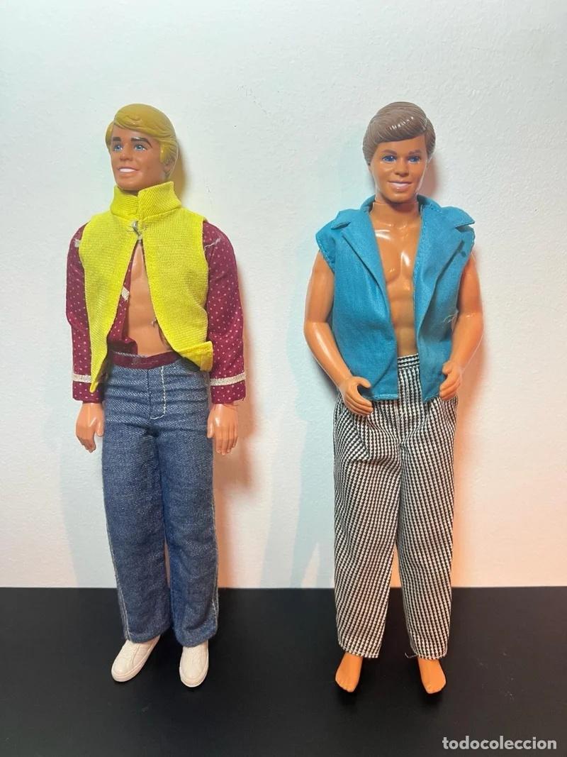 Barbie y Ken: Lote 2 Ken antiguos, a&ntilde;os 60/70. Barbie. Mattel
