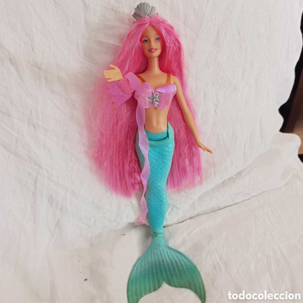 Barbie y Ken: Barbie Sirena Fantas&iacute;a ,Mattel - Molde de Cabeza 1998,con mecanismo