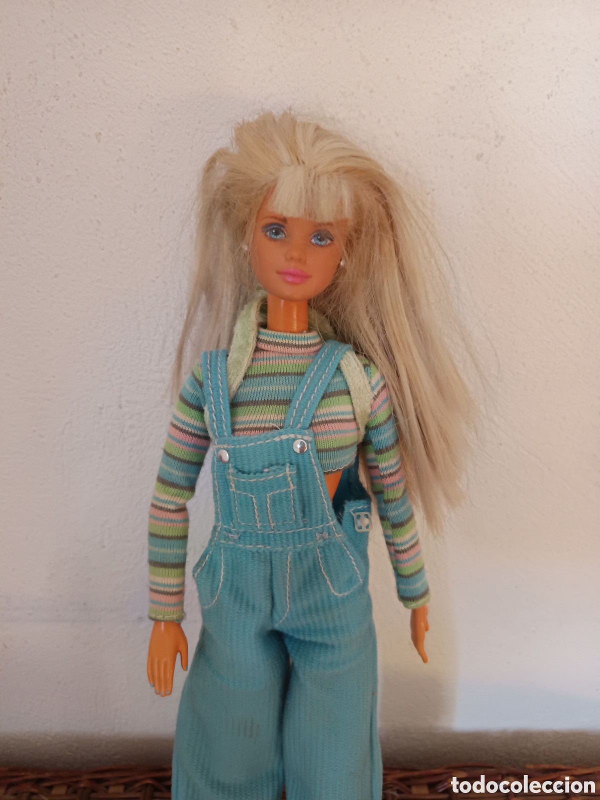 Barbie e Ken: BARBIE COOL BLUE MATTEL 1991, 1994 MALAYSIA, ARTICULADA , CON BAMBOS, MONO Y MOCHILA
