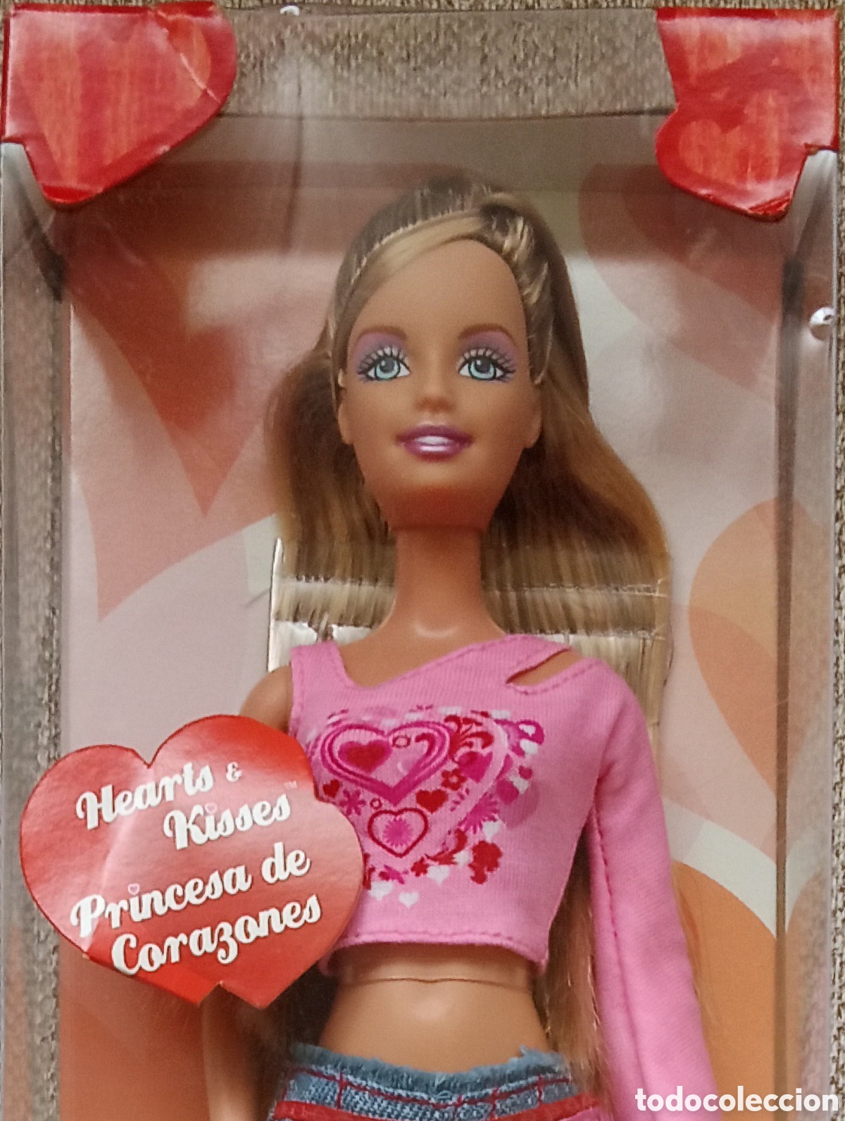Barbie y Ken: Mu&ntilde;eca Barbie Hearts and Kisses Princesa de Corazones