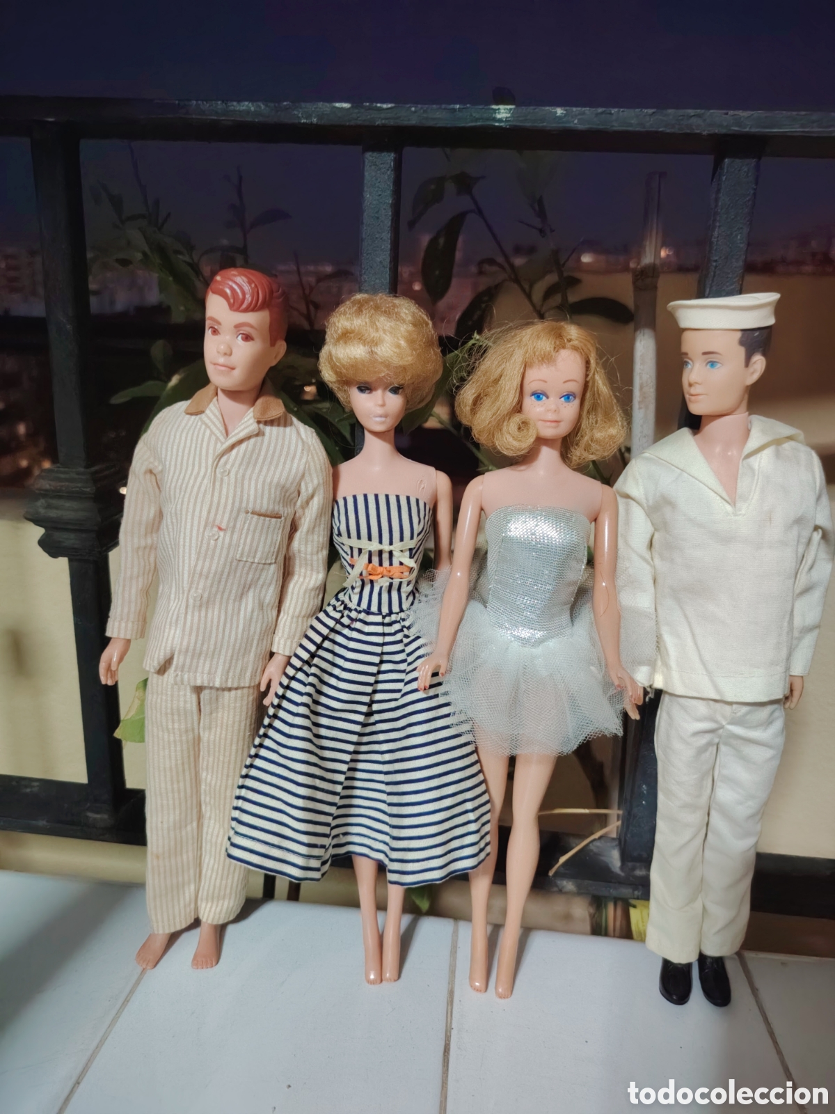 Barbie y Ken: GRAN LOTE A&Ntilde;OS 60 BARBIE, KEN, MIDGET Y ALLAN