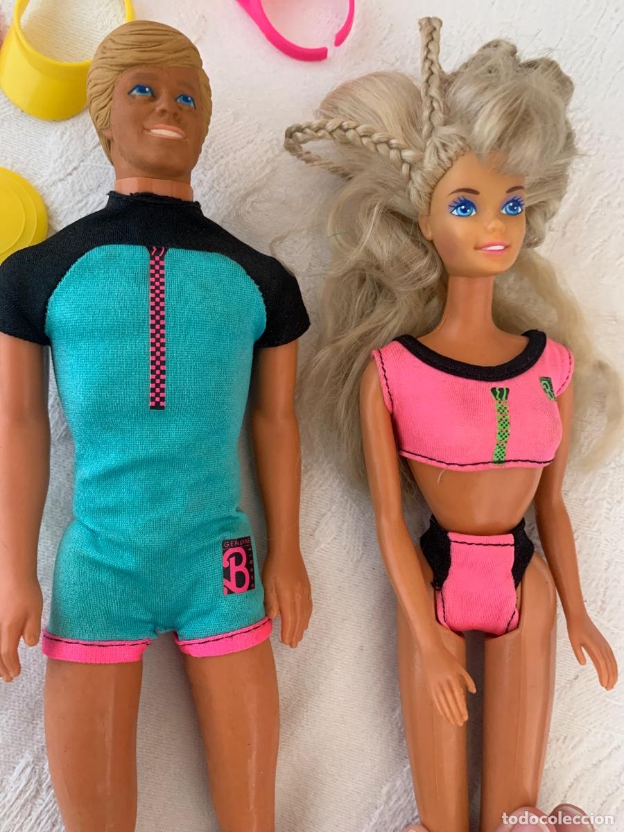 Barbie y Ken: Conjunto mu&ntilde;eca Barbie y Ken Beach Blast 1989