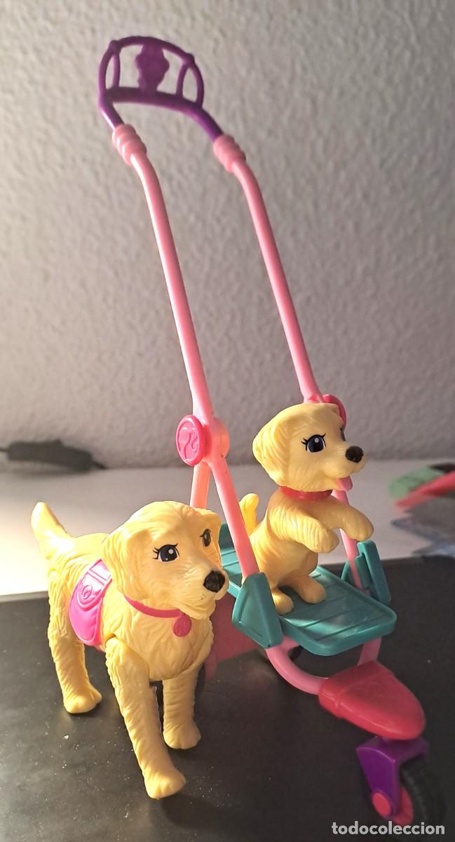 Barbie y Ken: CARRITO DE PASEO MASCOTAS BARBIE MATTEL CON PERRITOS