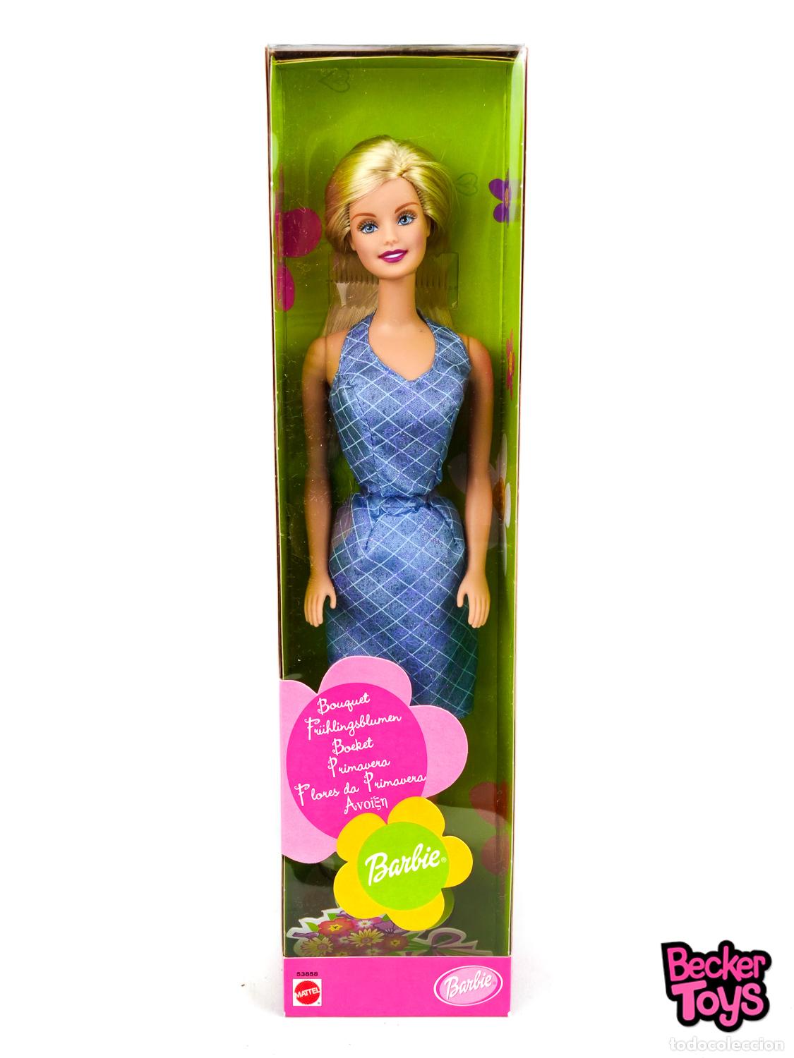 Barbie e Ken: Barbie Bouquet Primavera 2001 - Azul Cuadros - Mattel