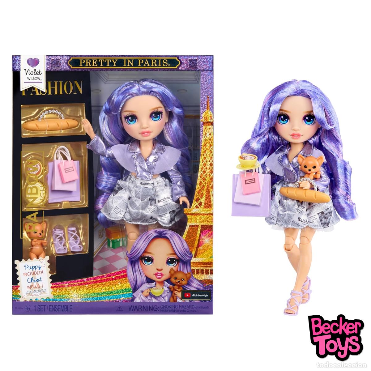 Barbie y Ken: Rainbow High Pretty in Paris Violet Willow 2026 - MGA