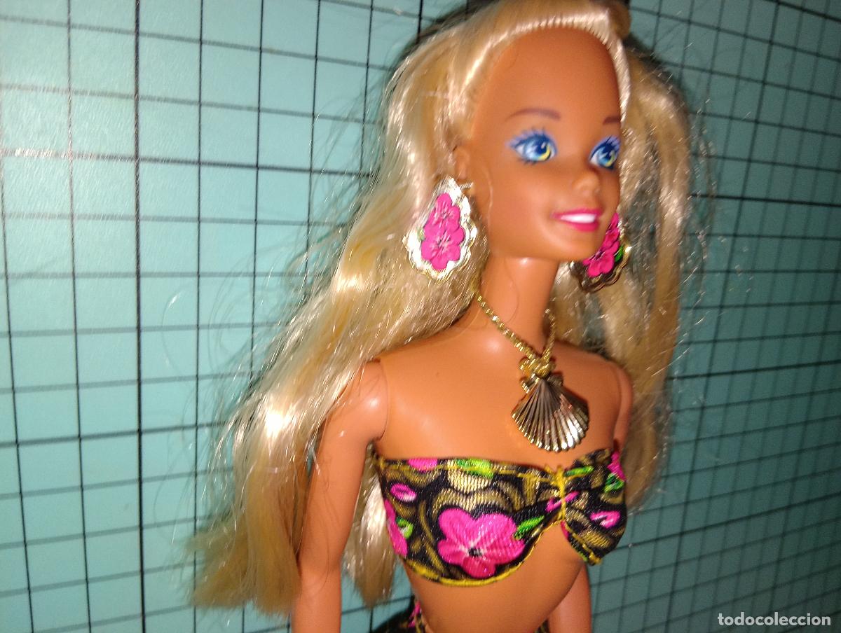 Barbie y Ken: Mu&ntilde;eca Barbie Tropical splash - Foto 3