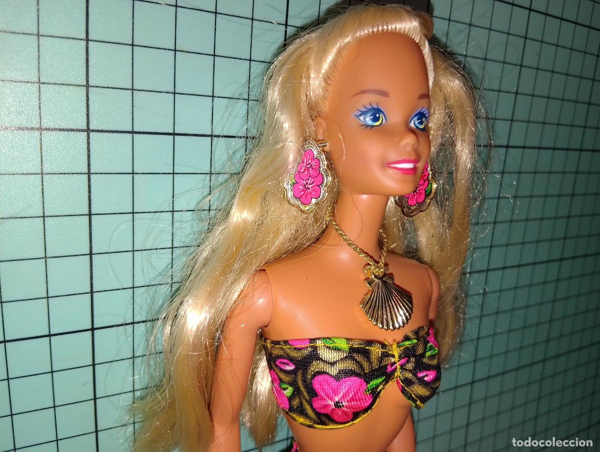 Barbie y Ken: Mu&ntilde;eca Barbie Tropical splash - Foto 6
